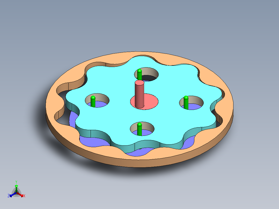 摆线减速器、摆线针轮减速器、减速器(34)正等轴测图