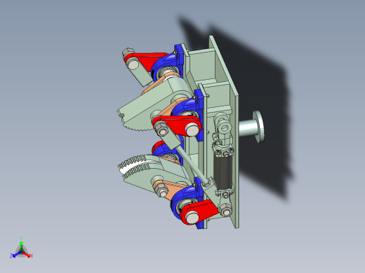 圆棒柔性关节抓手正等轴测缩略图