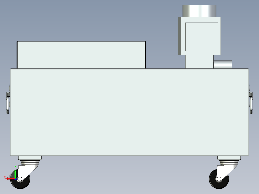 冷却液循环箱后视图