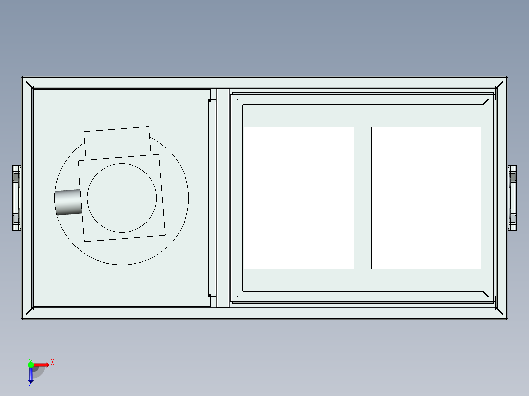 冷却液循环箱俯视图