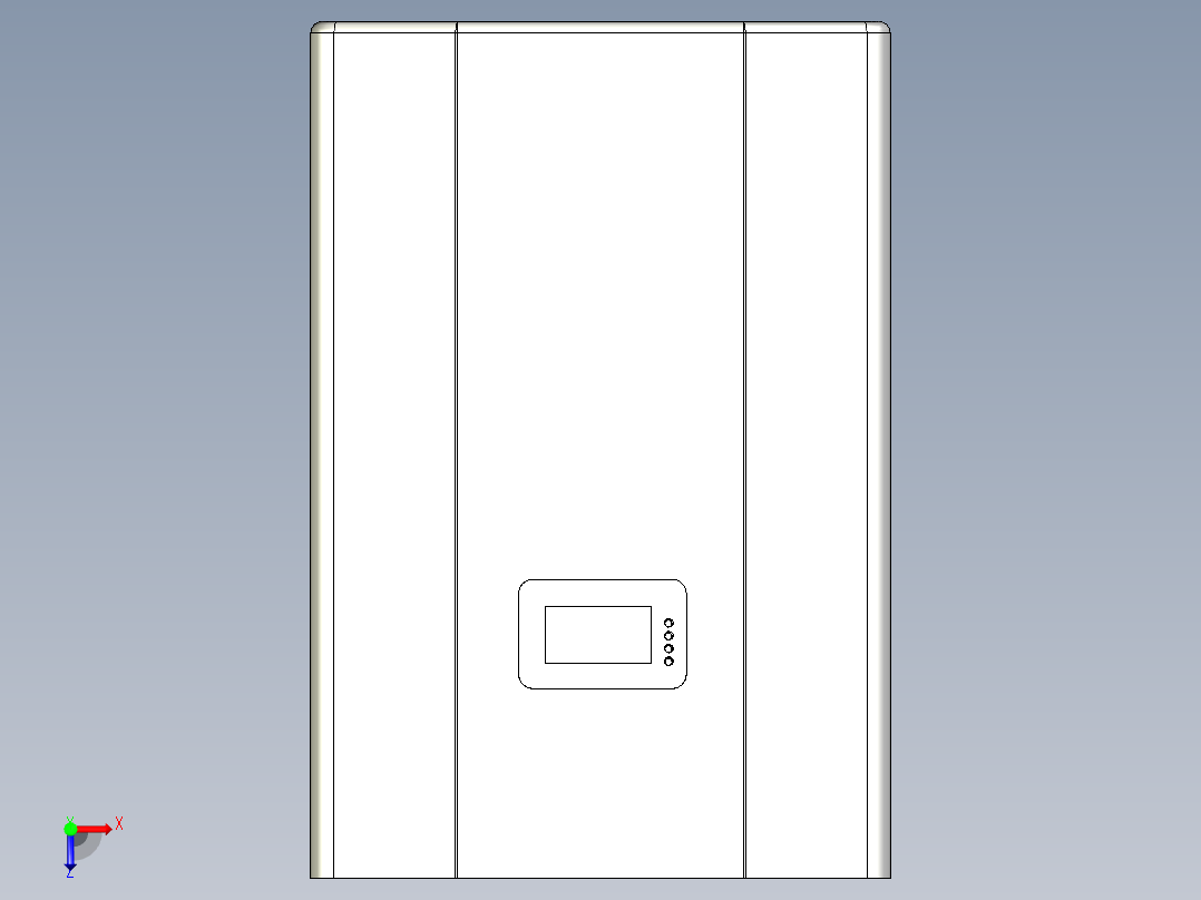 壁挂式储能电池48100俯视图