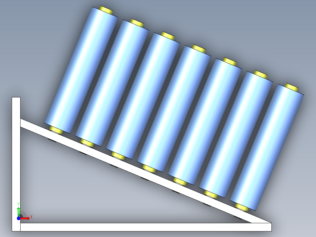 干膜货架前视图