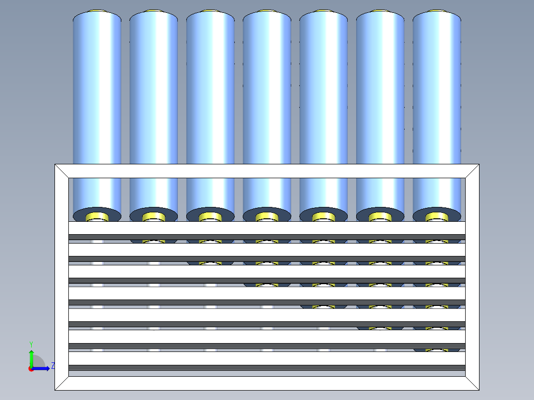 干膜货架左视图