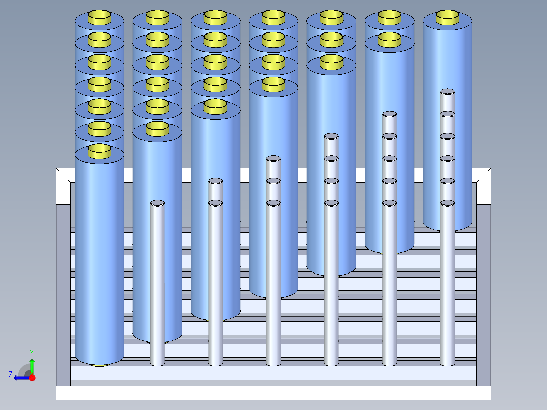 干膜货架右视图