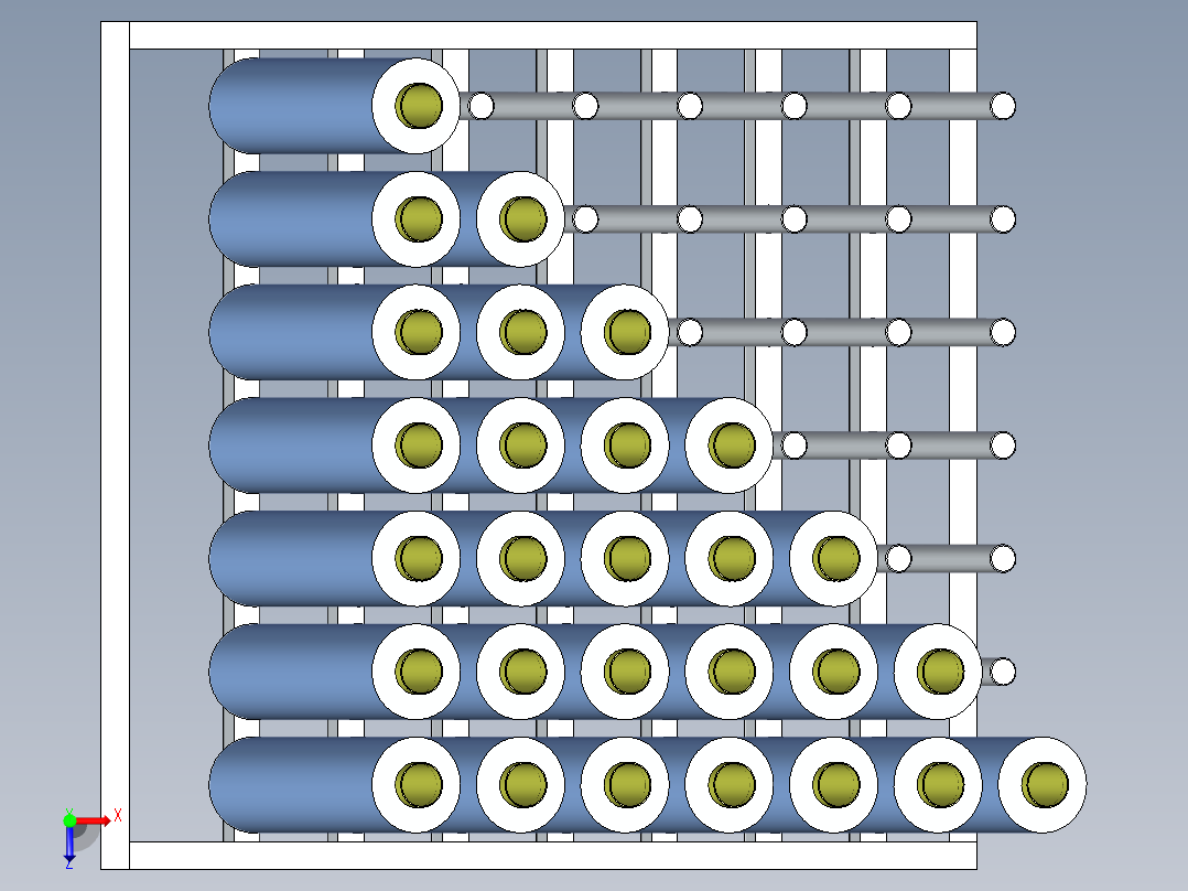 干膜货架俯视图