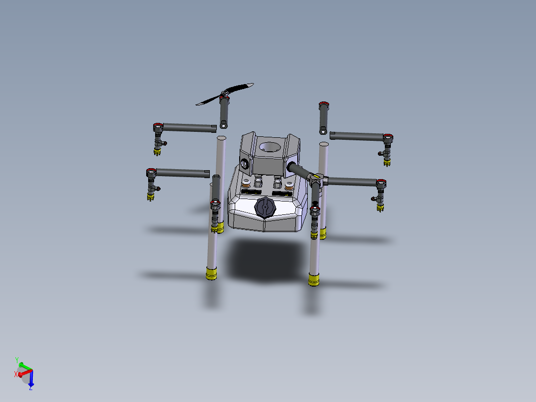 八旋翼消毒喷雾无人机