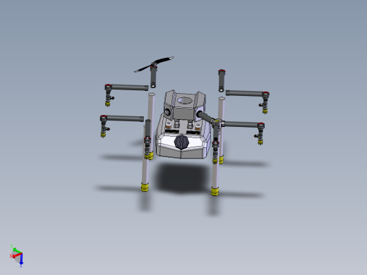 八旋翼消毒喷雾无人机