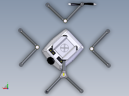 八旋翼消毒喷雾无人机后视缩略图