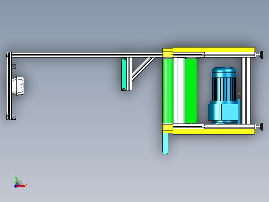 SMT车间皮带线前视图