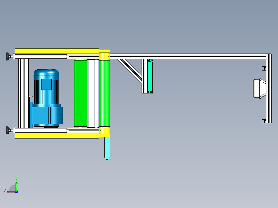 SMT车间皮带线后视图