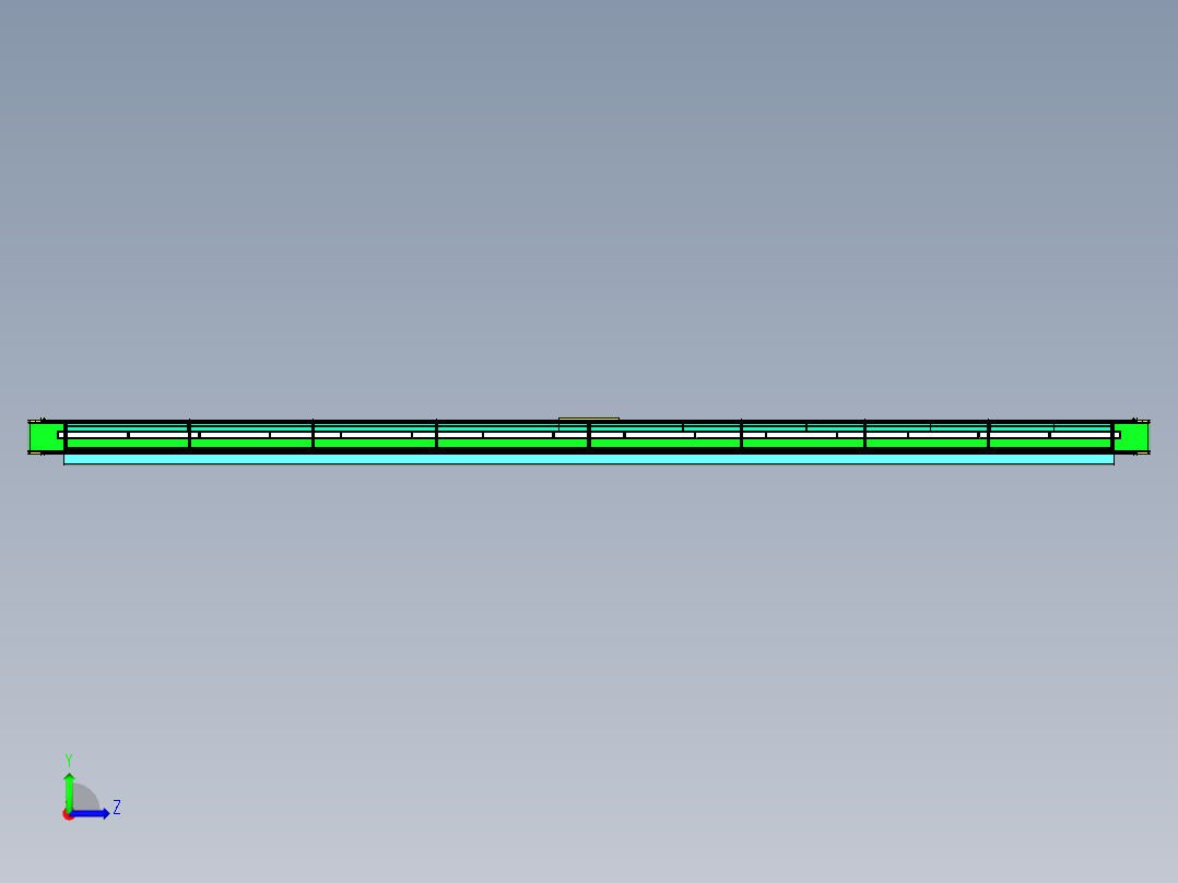 SMT车间皮带线左视图