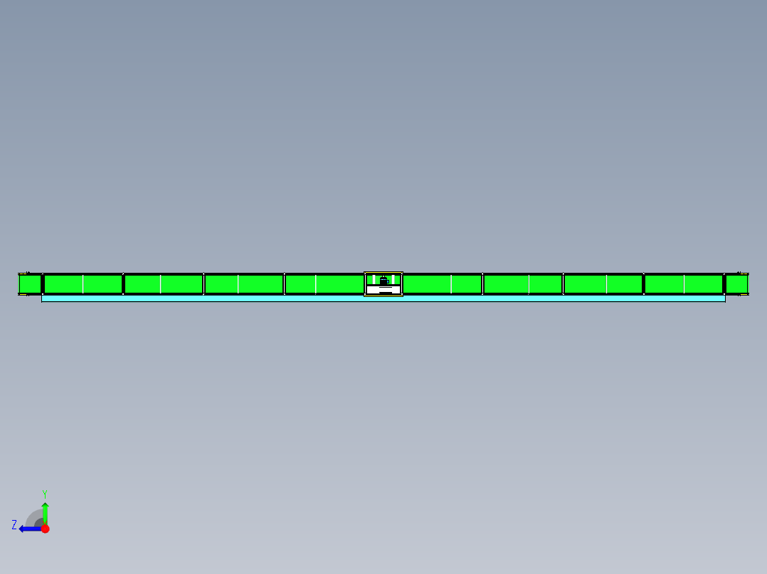 SMT车间皮带线右视图