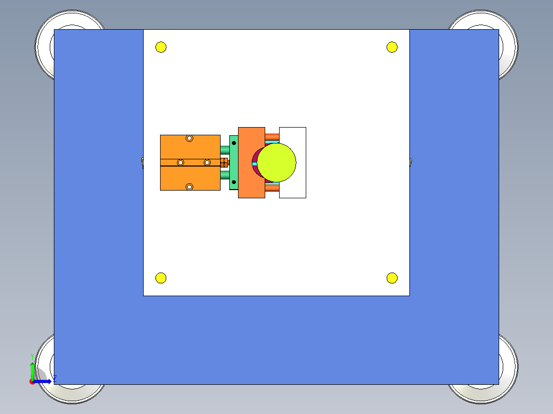 软管喷头对接设备左视图