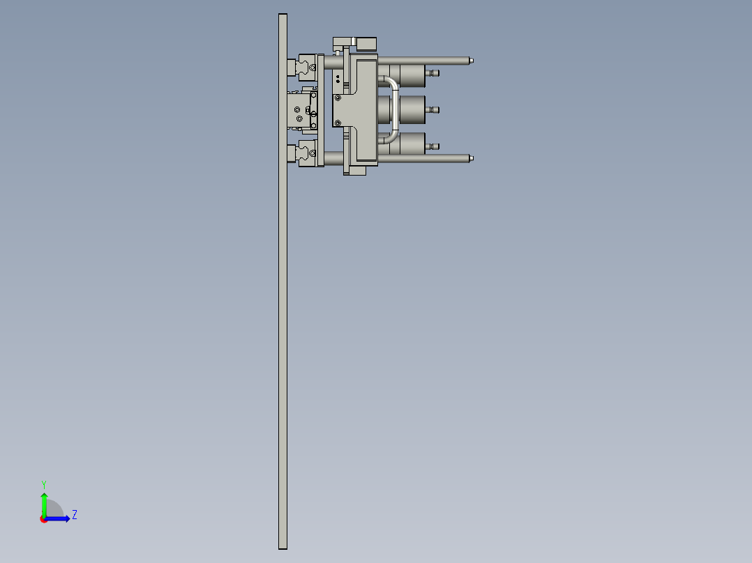 M060-抓取模组治具左视图