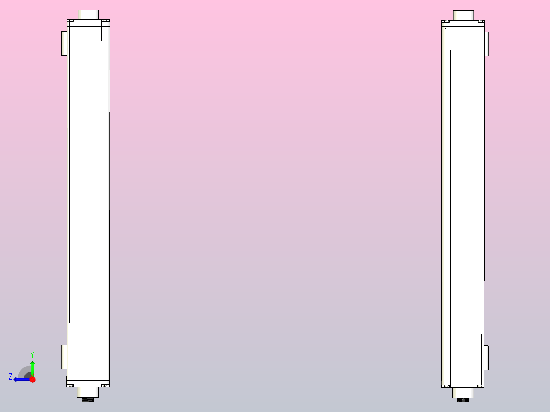XTN2020（总高：470mm）安全光栅右视图