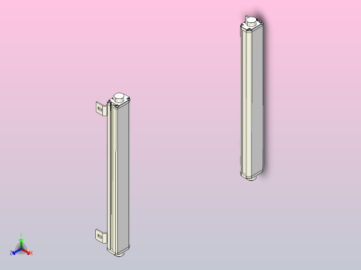 XTN2020（总高：470mm）安全光栅正等轴测缩略图