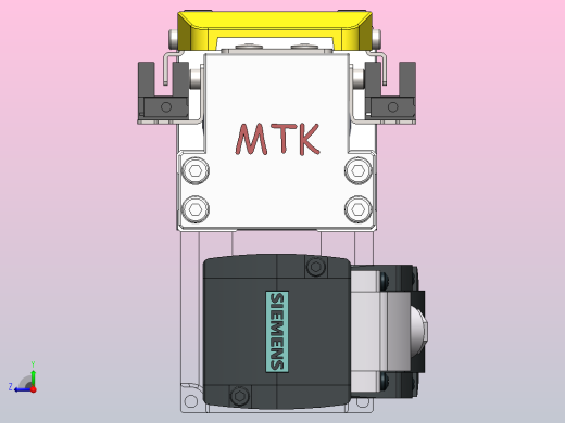 内嵌式螺杆 GTH5-100W伺服[GTH5-L2-300-BM-S100W-C1-N]丝杆滑台模组西门子马达右视缩略图