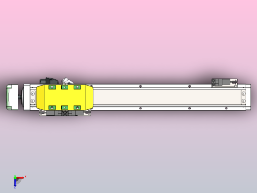 内嵌式螺杆 GTH5-100W伺服[GTH5-L2-300-BM-S100W-C1-N]丝杆滑台模组西门子马达俯视缩略图