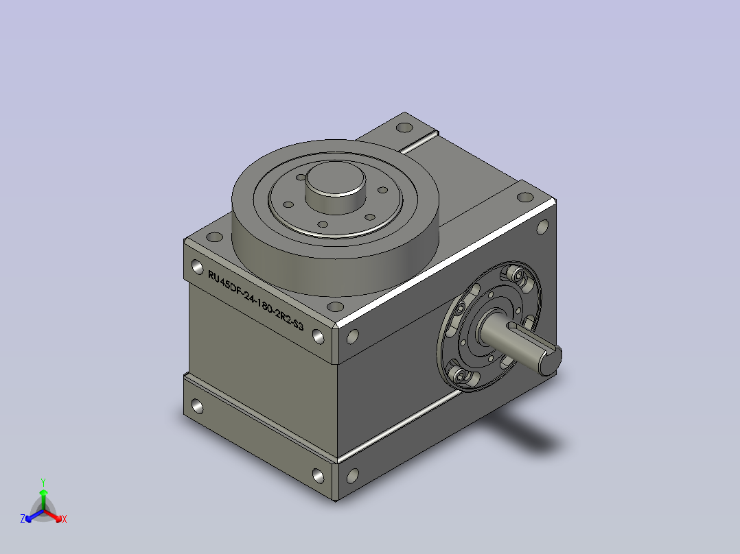 P127-RU45DF-24-180-2R2-S3正等轴测图