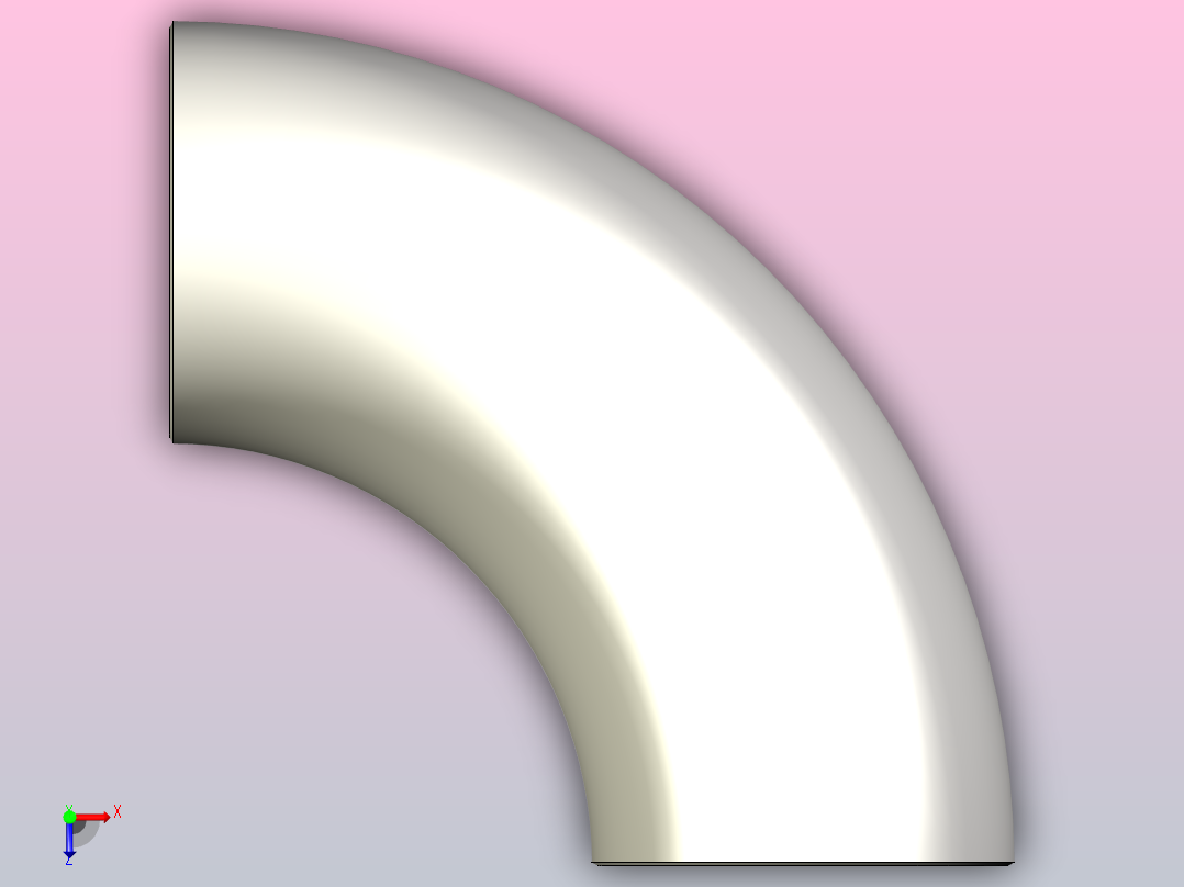 弯头90，2D EN 10253-2标准，3D，5D，DN 15 - DN 500俯视图