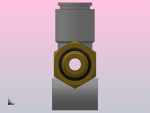 万用螺纹KQ2Y外螺Y型接头[KQ2Y06-U01]前视缩略图