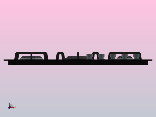 炊具燃气灶前视缩略图