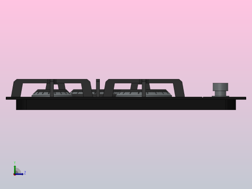 炊具燃气灶左视缩略图