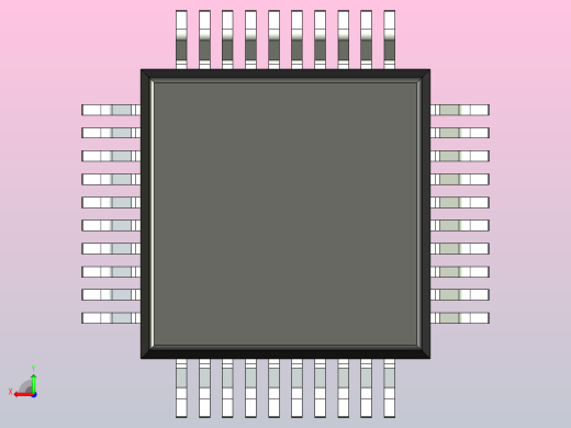 QFP 封装（四方扁平封装）QFP40P700X700X160-40N后视缩略图