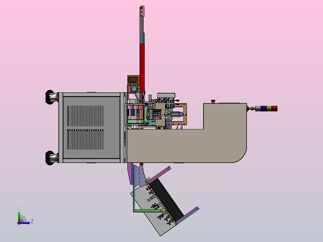 手机连接器SMT前PCB组装左视图