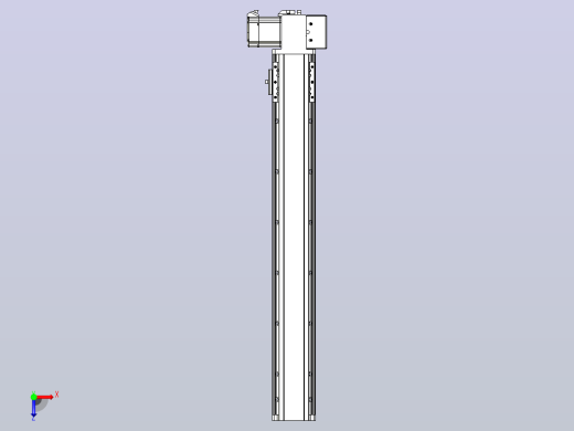 皮带直线轴半封闭可选导轨TPA-HNB-85D-90-L550-LP-C-P20-N3俯视缩略图