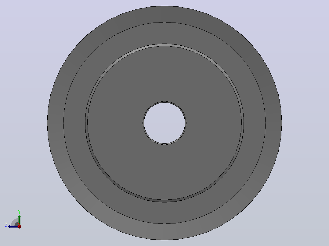 标准型半圆弧形齿同步带轮S5M型_SS5MHC-19-10-dc6-A右视图