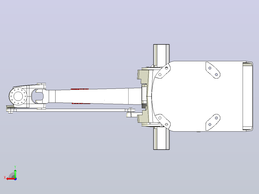 ABB IRB660机器人后视图