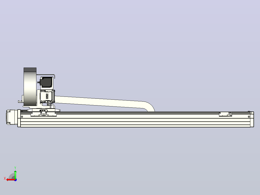 XYGT320-A3-750-400-M-C-0001负载5-8KG XY丝杆模组 内嵌式 XYGT320-A3 替换东佑达TOYO直线滑台模组后视图
