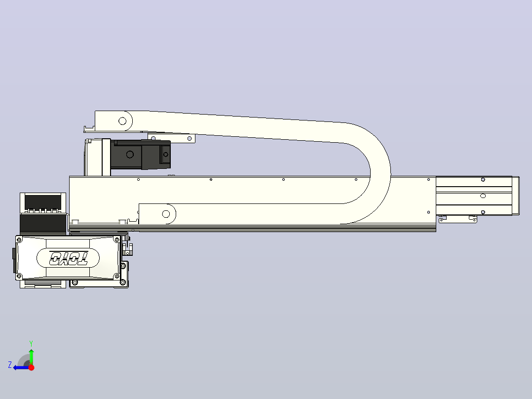 XYGT320-A3-750-400-M-C-0001负载5-8KG XY丝杆模组 内嵌式 XYGT320-A3 替换东佑达TOYO直线滑台模组右视图