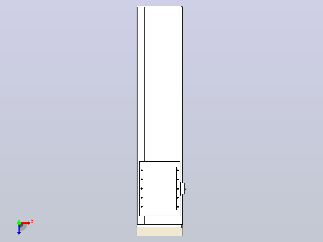 滚珠丝杠直线轴带导轨全封闭TPA-HCR-202D-2510C-L650-MP-C-P75-N3俯视图