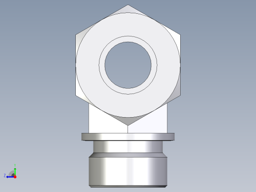 外螺纹螺柱跑步三通TE20SM71右视缩略图