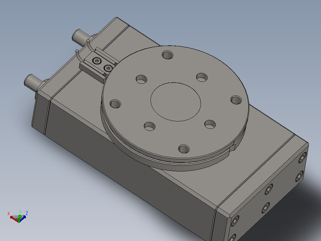 ROBOHAND气缸RR_56M_180_A_HALL_OHSP_006_OSMK_069_CABL_013_C主视图