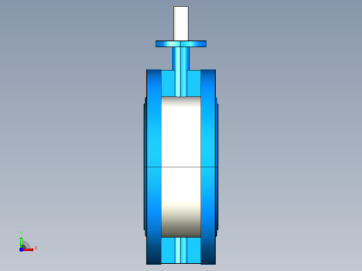 橡胶密封法兰连接蝶阀[BG310A-DN300(PN10)]前视缩略图
