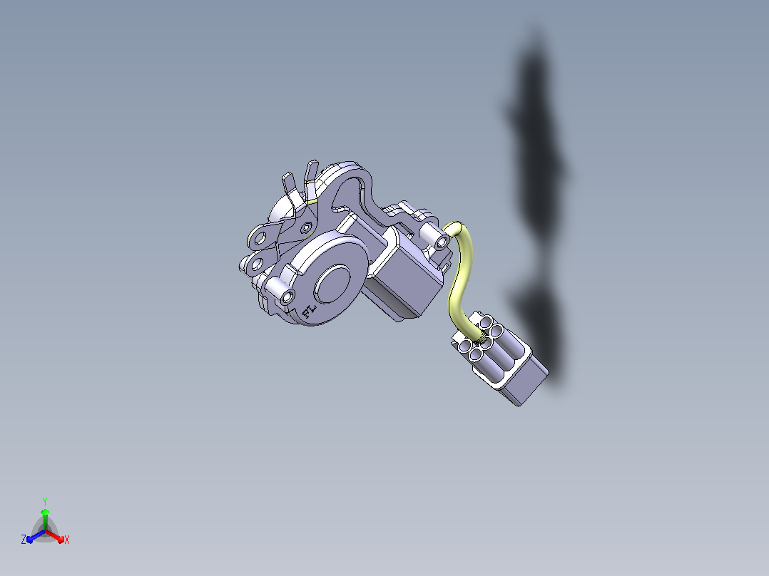 汽车前门闭锁器3D 1696770主视图
