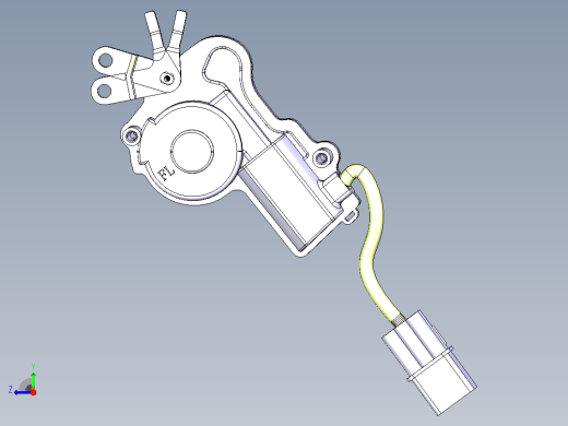 汽车前门闭锁器3D 1696770右视缩略图