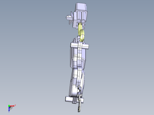 汽车前门闭锁器3D 1696770俯视缩略图