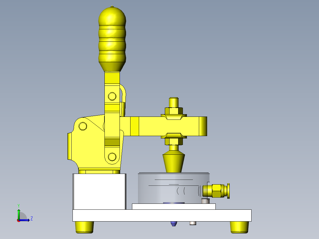 气密检测工装左视图