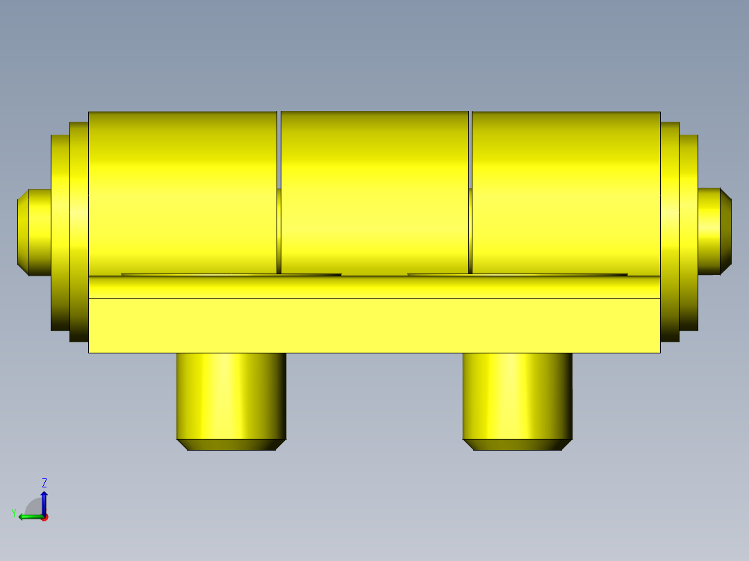 反转焊接夹具前视图