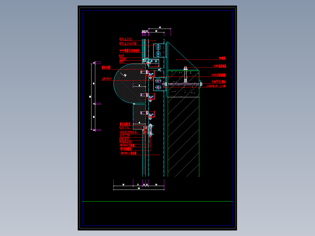 玻璃幕墙1节点图8