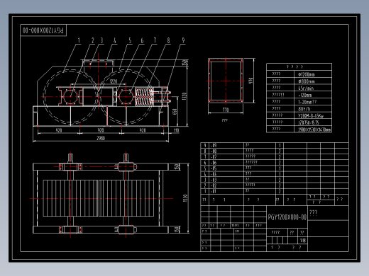 PGY1200X800辊压破碎机