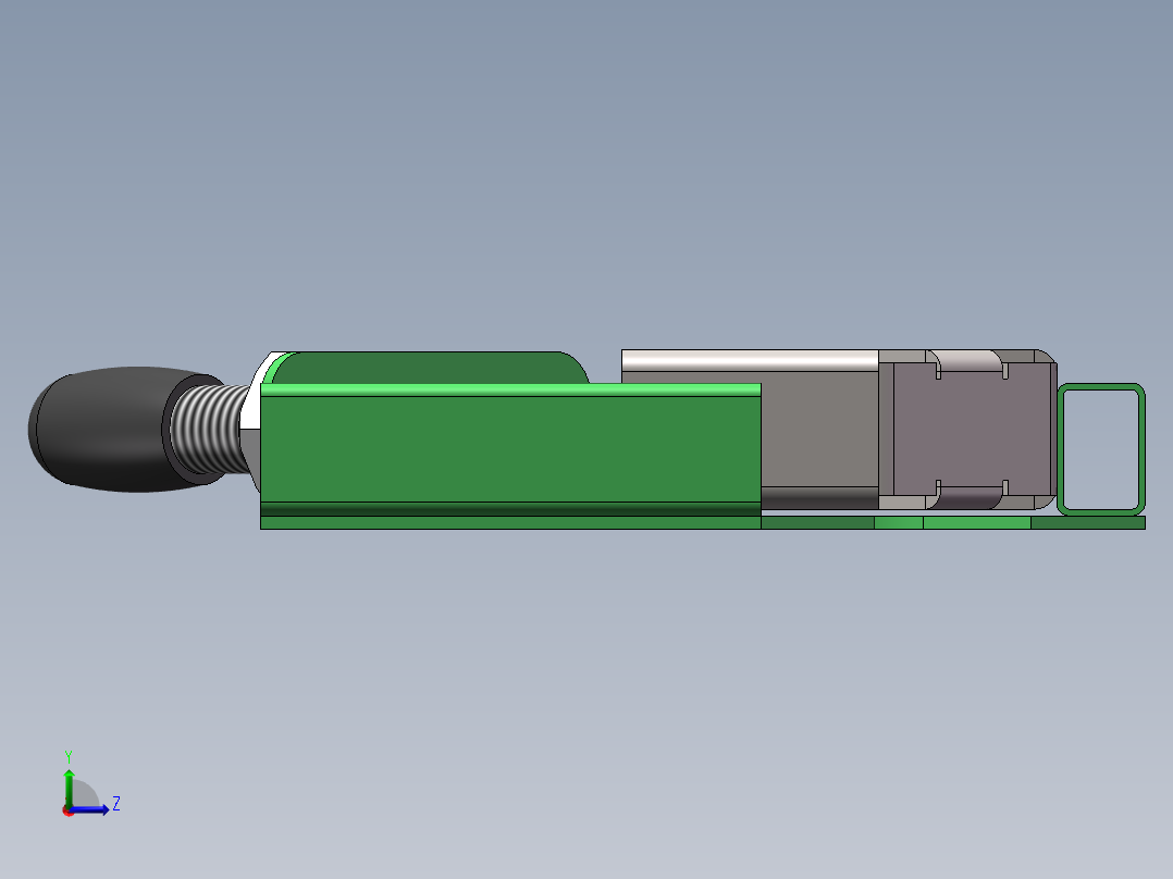 直角夹 90度固定夹、型材焊接器、型材直角焊接器左视图