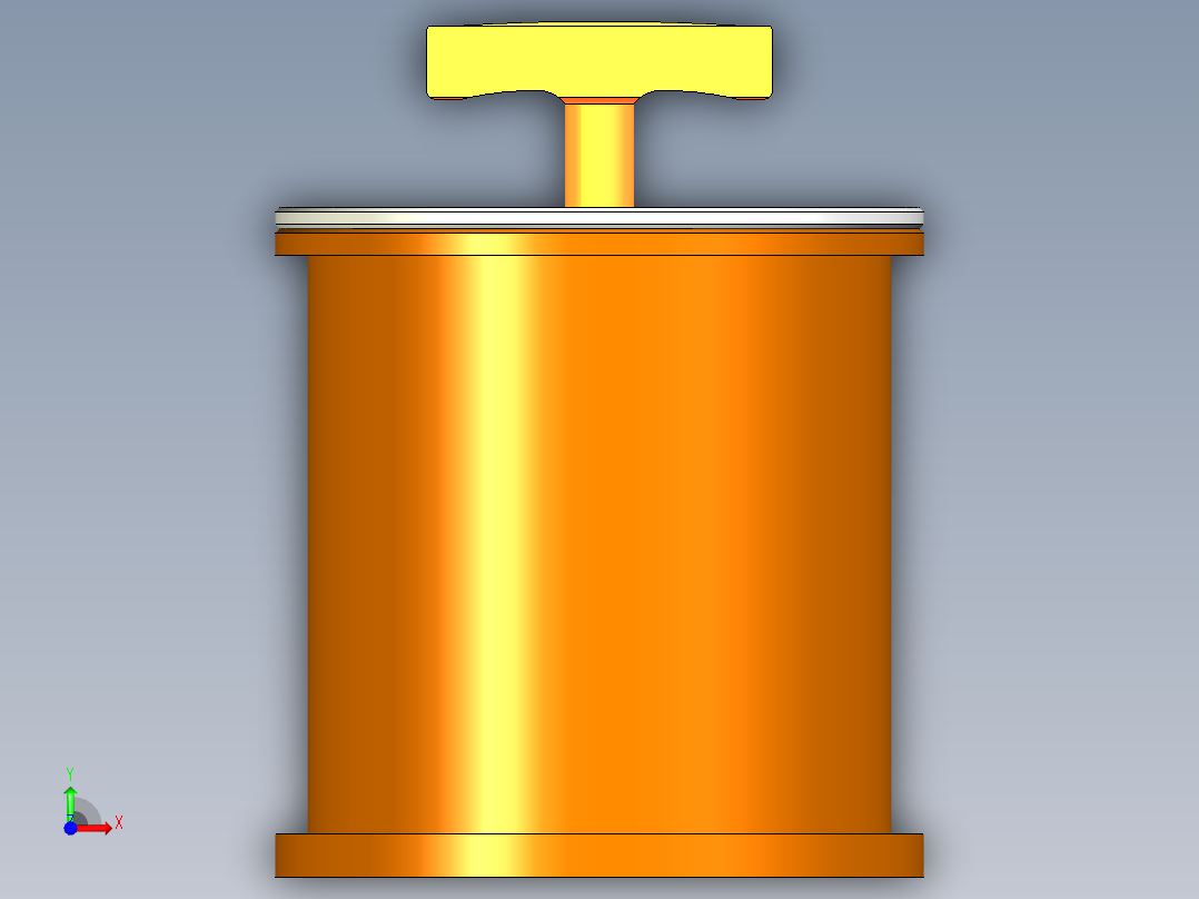 简易压力罐前视图