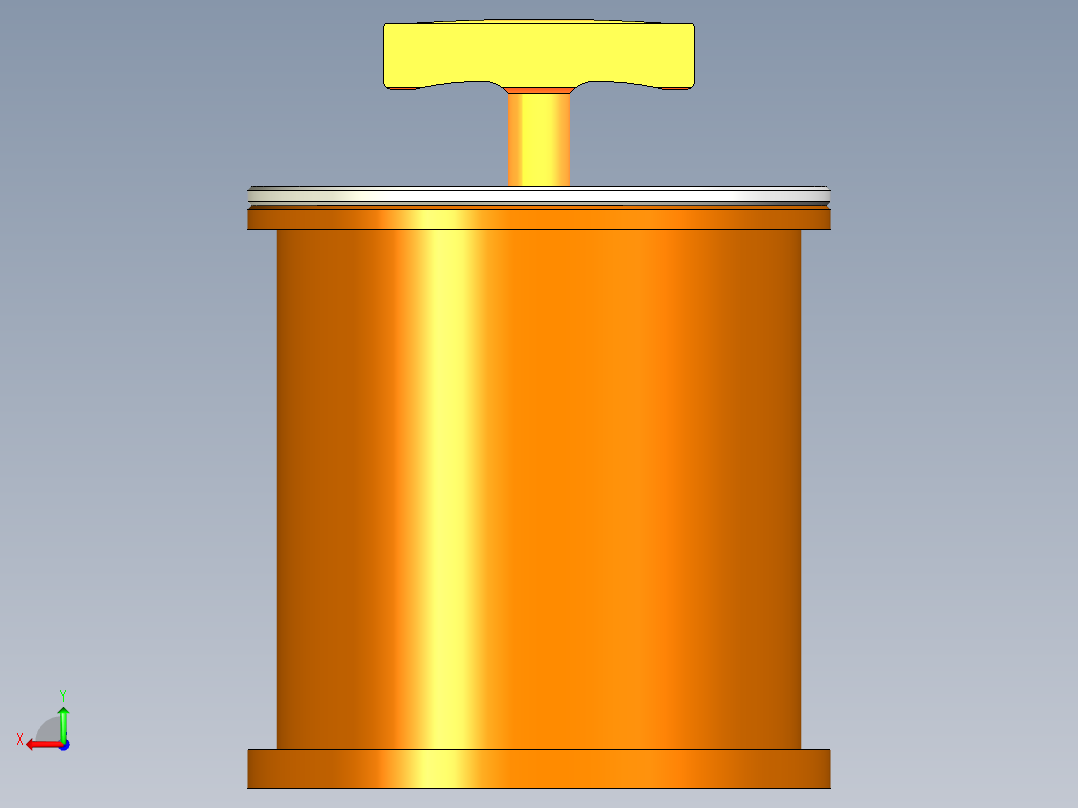 简易压力罐后视图