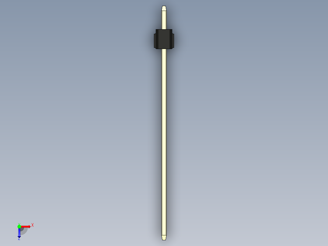 彩色公头100mil（2.54mm）系列-DS1021_black_2x01p_100mil_Type43_rev1.0俯视图