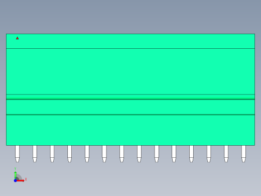 DEGSON 15EDG 系列 3.5mm 插拔式接线端子 FullPack-15EDGVT-3.5-28P-14-00AH前视缩略图